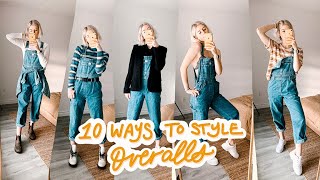 How to 10 ways I style my overalls [upl. by Sillig]