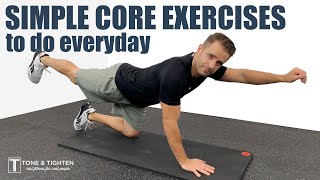 EVERYDAY 5 Simple Home Exercises To Strengthen Your Core [upl. by Torbert]