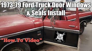 197379 Ford Truck Door Windows And Seals Install [upl. by Eirrol845]