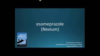 How to pronounce esomeprazole Nexium Memorizing Pharmacology Flashcard [upl. by Fachanan]