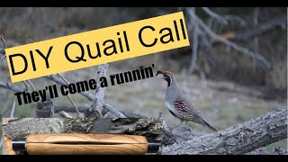 Making a DIY Quail Call [upl. by Watt]