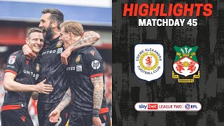 HIGHLIGHTS  Crewe Alexandra vs Wrexham AFC [upl. by Tomasz]