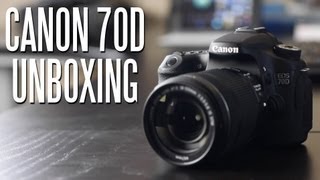 Canon EOS 70D DSLR Camera Unboxing [upl. by Gudrin671]