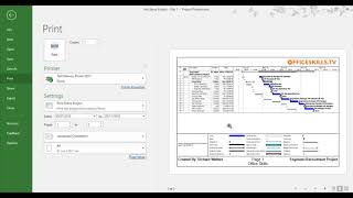 Printing with Headers and Footers in Microsoft Project [upl. by Kcirddor467]