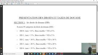 Présentation des droits et taxes de douane [upl. by Jolda414]