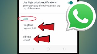 WhatsApp Call Ringtone Sound  WhatsApp Tutorial [upl. by Benedikta]