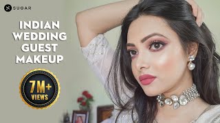 Indian Wedding Guest Makeup  Festive Makeup  How To Create A Traditional Look  SUGAR Cosmetics [upl. by Enihsnus]