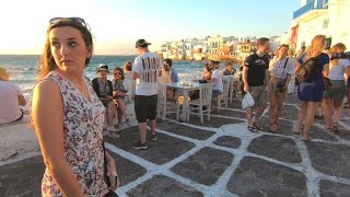 Exploring Mykonos Town Greece  Tourist Heaven or Hell [upl. by Jowett]