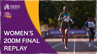 ADELEKE ACES Womens 200m Final  European U20 Championships Tallinn 2021 [upl. by Rechaba639]