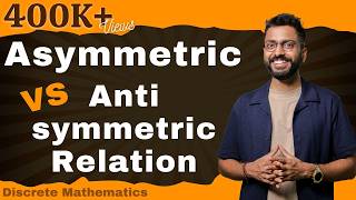 Asymmetric vs Antisymmetric Relation with examples [upl. by Fortunia]