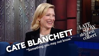 Cate Blanchett Explains Where Her Moral Compass Lies Anatomically [upl. by Eulau]