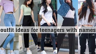 outfit ideas for teenagers with namesTHE TRENDY GIRL [upl. by Colley732]