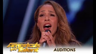 Glennis Grace STUNNING 39YearOld Singer Tribute To Whitney Houston  Americas Got Talent [upl. by Craggy416]