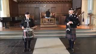 Highland Cathedral on Organ Bagpipes Snare Drum [upl. by Aiehtela285]