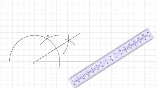 Matematika 6 razred  Konstrukcija ugla od 30 stepeni [upl. by Airuam]