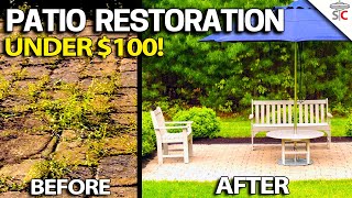 Patio Paver Restoration  DIY Step by Step How to  Easy [upl. by Zul]