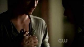 3x06 Damon amp Elena training scene Vampire Diaries [upl. by Kippar408]