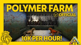 AUTOMATED Organic Polymer Farm Tutorial  10K PER HOUR  ARK Survival Evolved [upl. by Aetnuahs949]