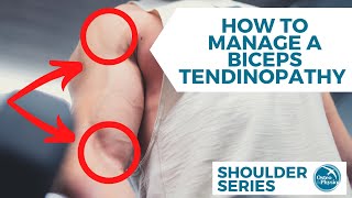 How to manage and help a biceps tendinopathy [upl. by Yarw]