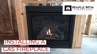 Installing A Gas Fireplace [upl. by Nadine]