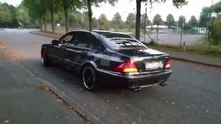 Mercedes S600 L V12  real EISENMAN exhaust sound on the Run [upl. by Mich]