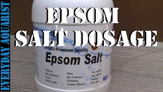 Epsom Salts Cure for Aquarium Fish with Dropsy Constipation or Bloating [upl. by Tertius]