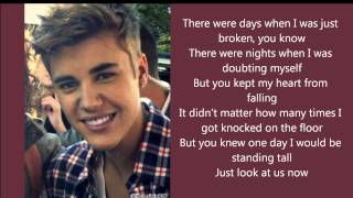 Justin Bieber  Believe Lyrics [upl. by Spalding]