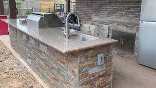 DIY Outdoor Kitchen  The Build [upl. by Akeemaj]