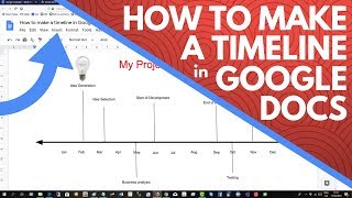 How to Make a Timeline in Google Docs [upl. by Eikcaj]