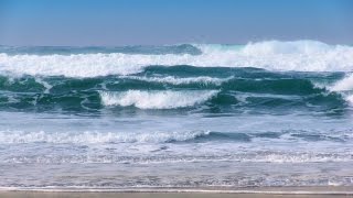 Breaking Waves  1 Hour of Beautiful Pacific Ocean Waves in HD [upl. by Arimay]