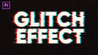 HOW TO CREATE GLITCH TEXT EFFECTS IN PREMIERE PRO  EASIEST WAY [upl. by Anna-Maria939]