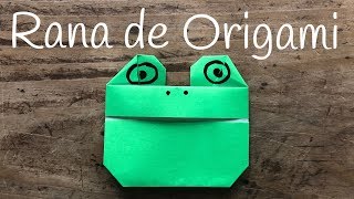 RANA de papel  ORIGAMI fácil para NIÑOS [upl. by Enirol127]