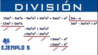 División de polinomios  Ejemplo 5 [upl. by Chak676]