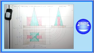 COMPOSIZIONE DI SOLIDI N° 1  PROIEZIONI ORTOGONALI  705 [upl. by Prentice]