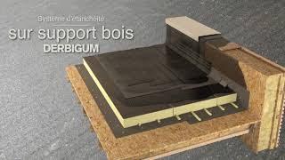 Comment installer une étanchéité bitumineuse sur support bois  Derbigum [upl. by Anyer546]