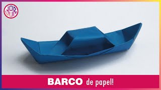 CÓMO HACER UN BARCO DE PAPEL ⛴ Tutorial Origami Paso a paso [upl. by Brinson]