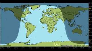 Day and Night World Earth Map with Sun and Moon position Every 24 hours 1 Moon Calculator 2Sun [upl. by Olinad]