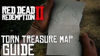 Red Dead Redemption 2 TORN TREASURE MAP GUIDE HOW TO GET OTIS MILLERS REVOLVER [upl. by Bandler]