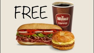 How To Get Free Food amp Drinks At Wawa [upl. by Nedry]