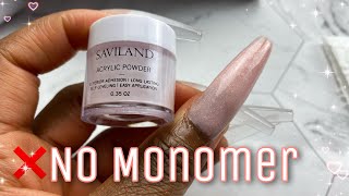 ANOTHER ACRYLIC NAIL HACK with NO MONOMER  Acrylic Powder with Nail Glue  IT WORKED [upl. by Nared]