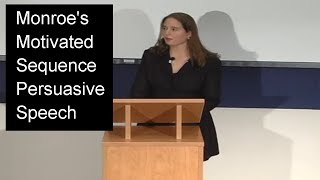 Persuasive Speech using Monroes Motivated Sequence [upl. by Bornstein]