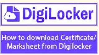 How to download Certificate Mark sheet from Digilocker of PSEB [upl. by Ahtiekahs962]