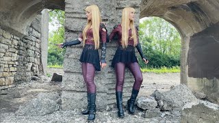 STILETTO Lita Ford  Harp Twins Electric Harp [upl. by Nyrroc]