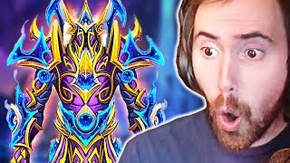 A͏s͏mongold Reacts To INCREDIBLE FanMade WoW ARMOR SETS [upl. by Nesline590]