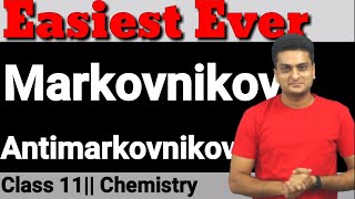 MARKOVNIKOV  ANTI MARKOVNIKOV RULEClass 11HydrocarbonAlkene [upl. by Annaihr]