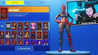 The New RED KNIGHT Skin Gameplay Fortnite Battle Royale [upl. by Maynard]