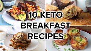 10 Keto Breakfast Recipes that ARENT Just Eggs [upl. by Bright]