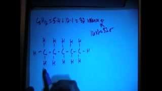 Pentane C5H12 Lewis Dot Structure [upl. by Coulter]