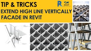 TIP amp TRICKS  Vertical Mullion Structure Facade Design in Revit 2021 [upl. by Akimehs]