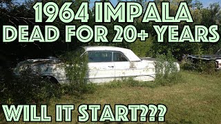 WILL IT START 1964 Impala Rescued From the Dead  Abandoned for 20 Years [upl. by Frankel589]